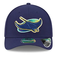 Casquette ajustable New Era bleu marine Tampa Bay Rays Player Replica 9FORTY pour homme