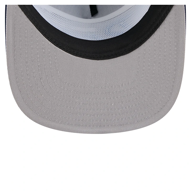 Casquette de golf ajustable New Era bleu marine Tampa Bay Rays Retro Satin Script pour homme