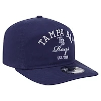 Casquette ajustable New Era bleu marine Tampa Bay Rays Stacked 19TWENTY pour homme