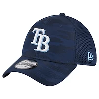 Casquette New Era 39THIRTY Flex bleu marine Tampa Bay Rays pour homme