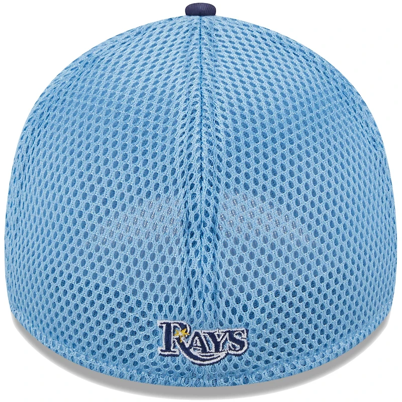 Casquette Flex 39THIRTY Team Neo des Rays de Tampa Bay New Era pour homme, bleu marine