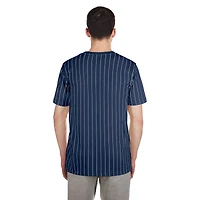 Men's New Era Navy Tampa Bay Rays Throwback Pinstripe T-Shirt