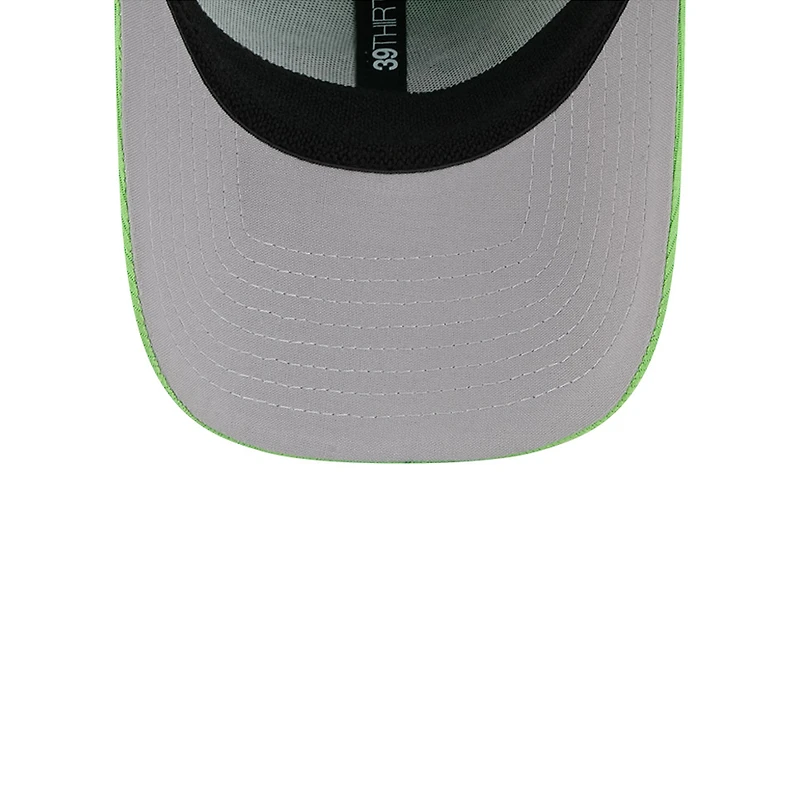 Casquette d'entraînement au bâton City Connect 39THIRTY Flex New Era pour homme, vert fluo, des Rays de Tampa Bay