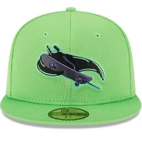 Men's New Era Neon Green Tampa Bay Rays City Connect Batting Practice 59FIFTY Fitted Hat