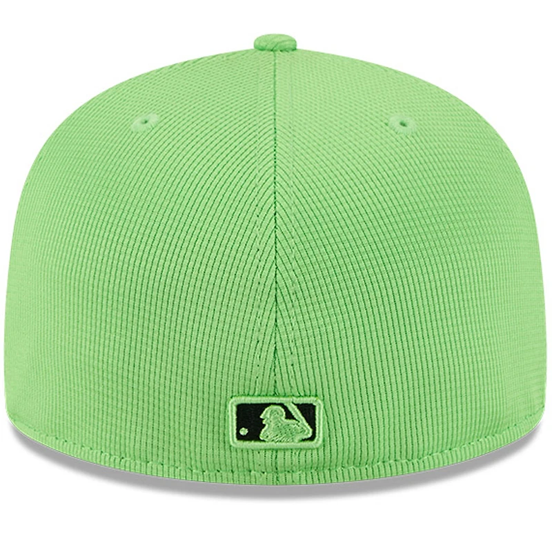 Men's New Era Neon Green Tampa Bay Rays City Connect Batting Practice 59FIFTY Fitted Hat