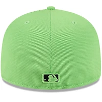 Men's New Era Neon Green Tampa Bay Rays City Connect Batting Practice 59FIFTY Fitted Hat