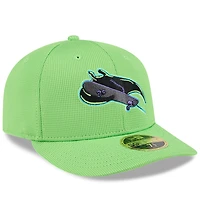 Casquette d'entraînement au bâton City Connect 59FIFTY verte fluo New Era pour homme des Rays de Tampa Bay