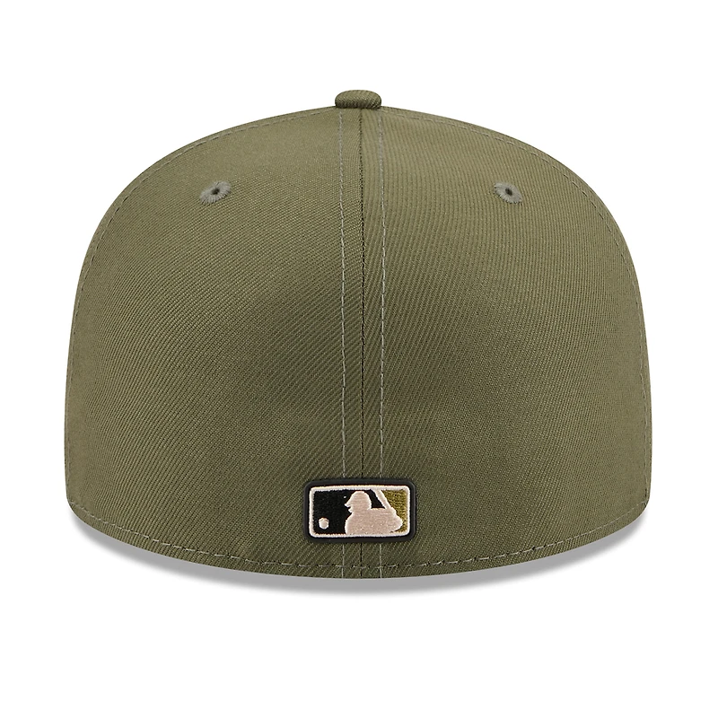 Casquette ajustée New Era 59FIFTY olive pour homme, Tampa Bay Rays, édition spéciale 2026 Journée des forces armées