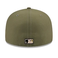 Casquette ajustée New Era 59FIFTY olive pour homme, Tampa Bay Rays, édition spéciale 2026 Journée des forces armées