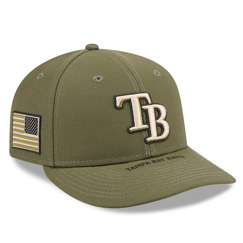 Men's New Era Olive Tampa Bay Rays 2026 Armed Forces Day Low Profile 59FIFTY Fitted Hat