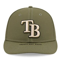 Casquette ajustée New Era 59FIFTY pour homme, couleur olive, Tampa Bay Rays, édition spéciale 2026 Journée des forces armées.