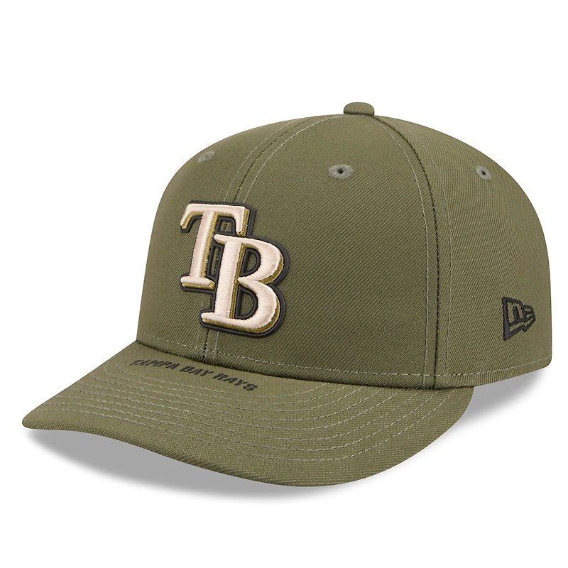 Men's New Era Olive Tampa Bay Rays 2026 Armed Forces Day Low Profile 59FIFTY Fitted Hat