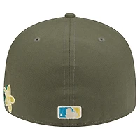Casquette ajustée 59FIFTY olive Tampa Bay Rays pour homme New Era