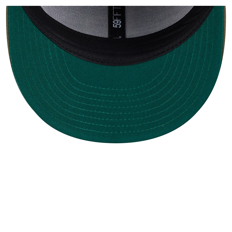 Casquette ajustée 59FIFTY olive Tampa Bay Rays pour homme New Era