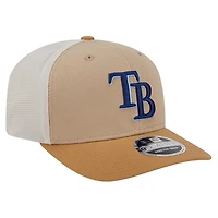 Men's New Era  Stone Tampa Bay Rays 9SEVENTY Trucker Adjustable Hat