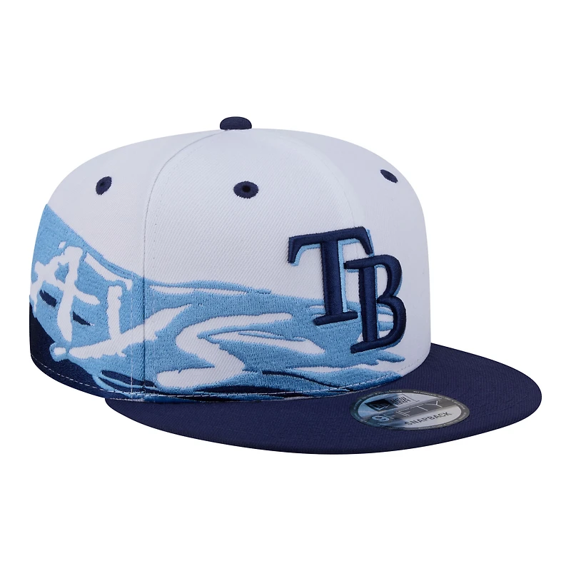 Men's New Era White/Navy Tampa Bay Rays 9FIFTY Snapback Hat