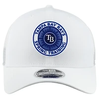 Men's New Era  White Tampa Bay Rays 2026 Spring Training Fan Pack 9SEVENTY Adjustable Trucker Hat