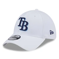 Casquette 39THIRTY Flex blanche des Tampa Bay Rays de New Era pour homme