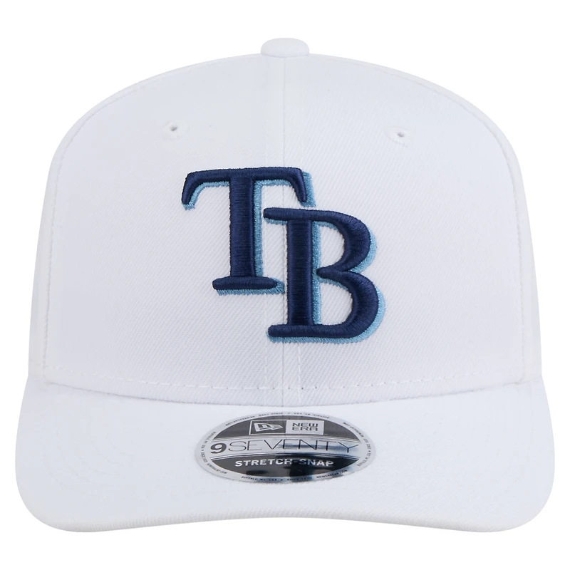 Casquette ajustable New Era blanche Tampa Bay Rays COOLERA 9SEVENTY pour homme