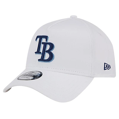Casquette ajustable 9FORTY TC A-Frame New Era pour hommes, blanche, Tampa Bay Rays