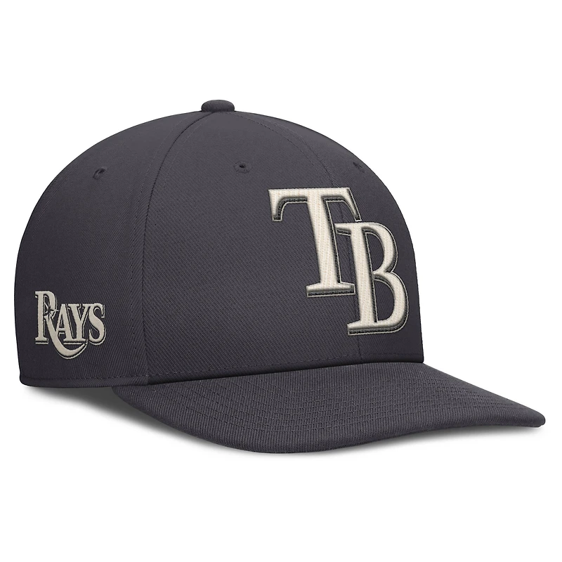 Casquette Snapback Nike Anthracite Tampa Bay Rays Statement Pro pour homme