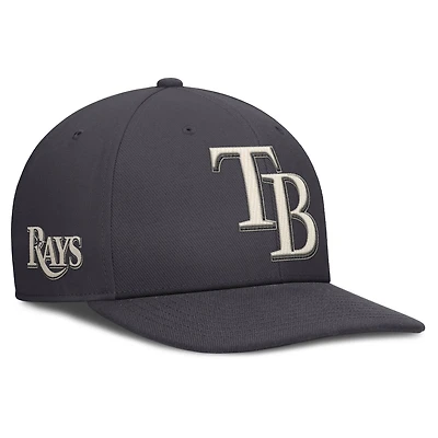 Casquette Snapback Nike Anthracite Tampa Bay Rays Statement Pro pour homme