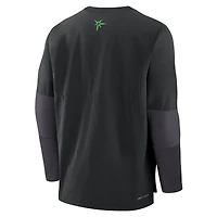 Pull léger Nike noir Tampa Bay Rays 2025 City Connect Authentic Collection Player Dri-FIT pour homme