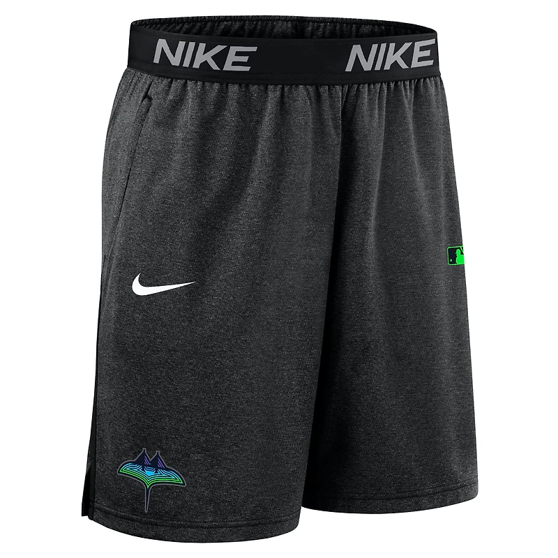 Short Nike noir Tampa Bay Rays Authentic Collection City Connect Performance Knit pour homme