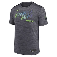 Men's Nike Black Tampa Bay Rays Authentic Collection City Connect Velocity Dri-FIT T-Shirt