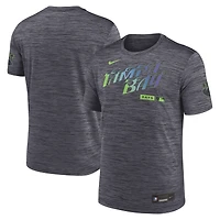 T-shirt Nike noir Tampa Bay Rays Authentic Collection City Connect Velocity Dri-FIT pour homme