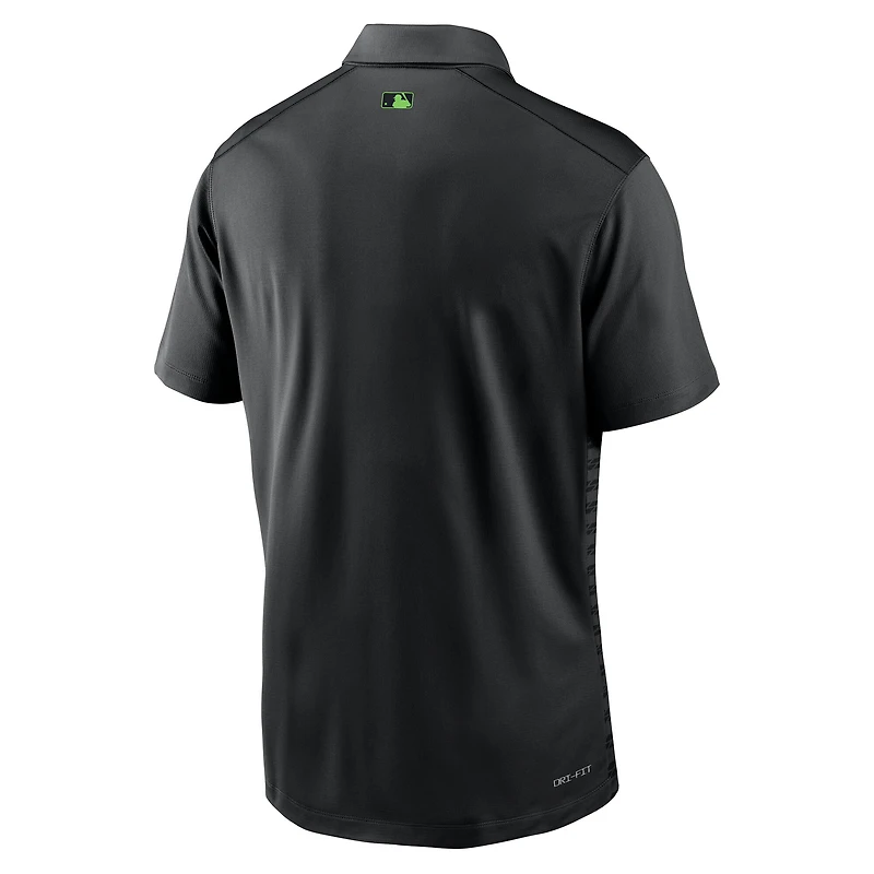 Men's Nike  Black Tampa Bay Rays Authentic Collection City Connect Victory Dri-FIT Polo