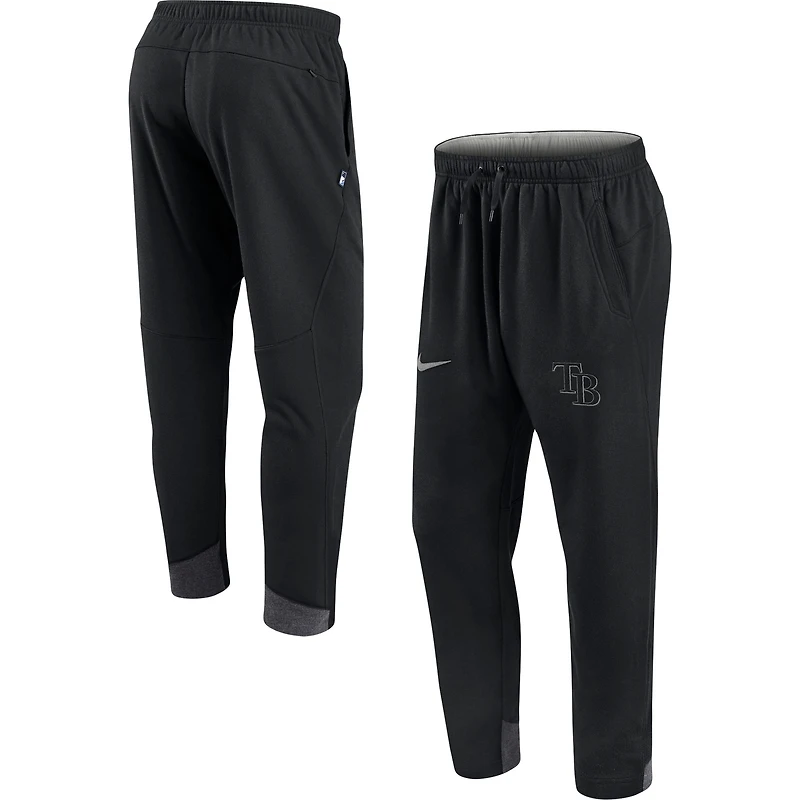 Pantalon de jogging Nike Dry Flux Authentic Collection Tampa Bay Rays pour homme, noir
