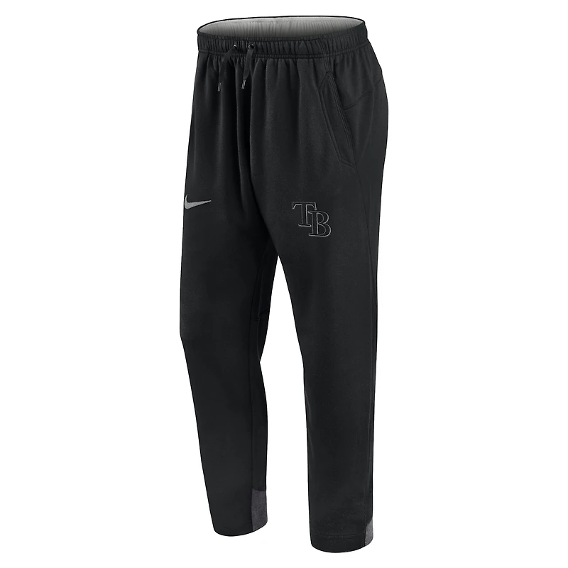 Pantalon de jogging Nike Dry Flux Authentic Collection Tampa Bay Rays pour homme, noir