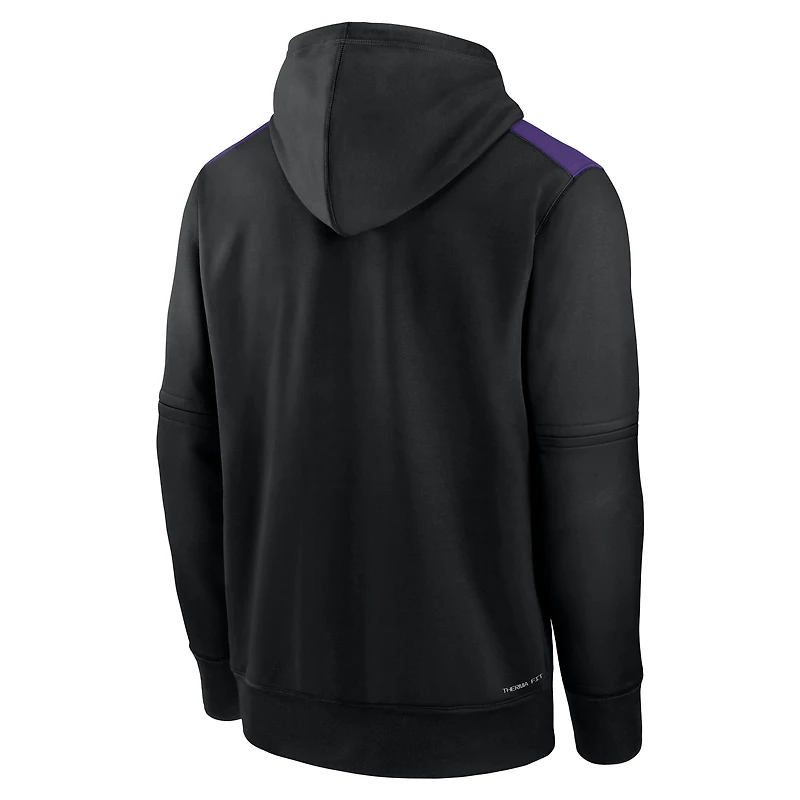 Men's Nike Black Tampa Bay Rays Authentic Collection Performance Pullover Hoodie