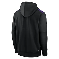 Men's Nike Black Tampa Bay Rays Authentic Collection Performance Pullover Hoodie
