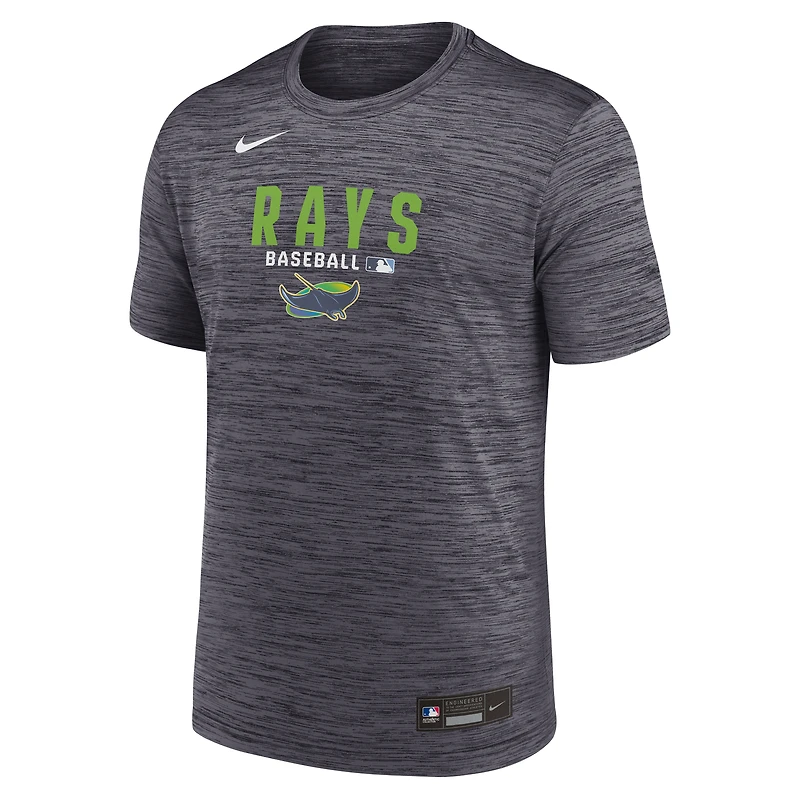 Men's Nike Black Tampa Bay Rays Authentic Collection Velocity Dri-FIT T-Shirt