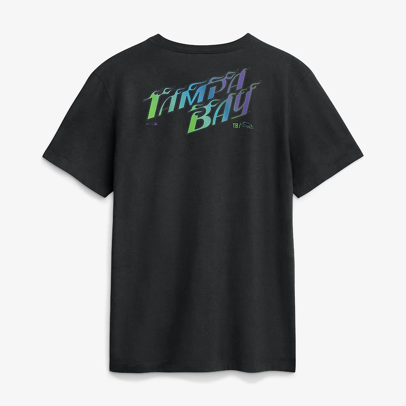 T-shirt Nike noir pour homme Tampa Bay Rays City Connect 2-Hit