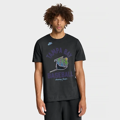 Men's Nike Black Tampa Bay Rays Cooperstown Collection T-Shirt