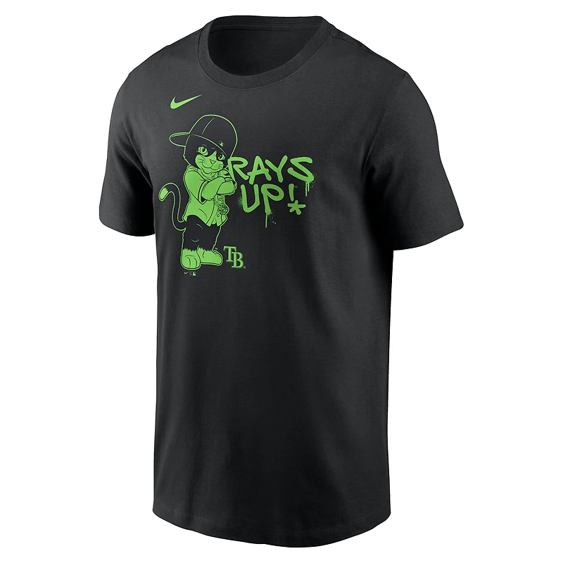 T-shirt Nike noir pour homme, motif local des Rays de Tampa Bay