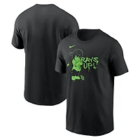 T-shirt Nike noir pour homme, motif local des Rays de Tampa Bay