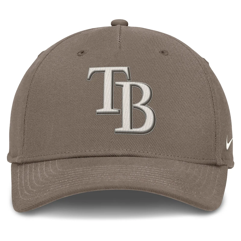 Casquette ajustable Nike Rise Performance pour homme des Tampa Bay Rays marron