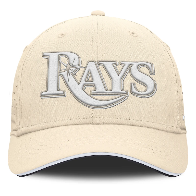 Casquette Nike Rise Performance Flex crème Tampa Bay Rays pour homme