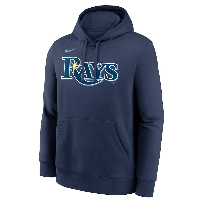 Men's Nike Evan Longoria Navy Tampa Bay Rays Player Name & Number Club Pullover Hoodie