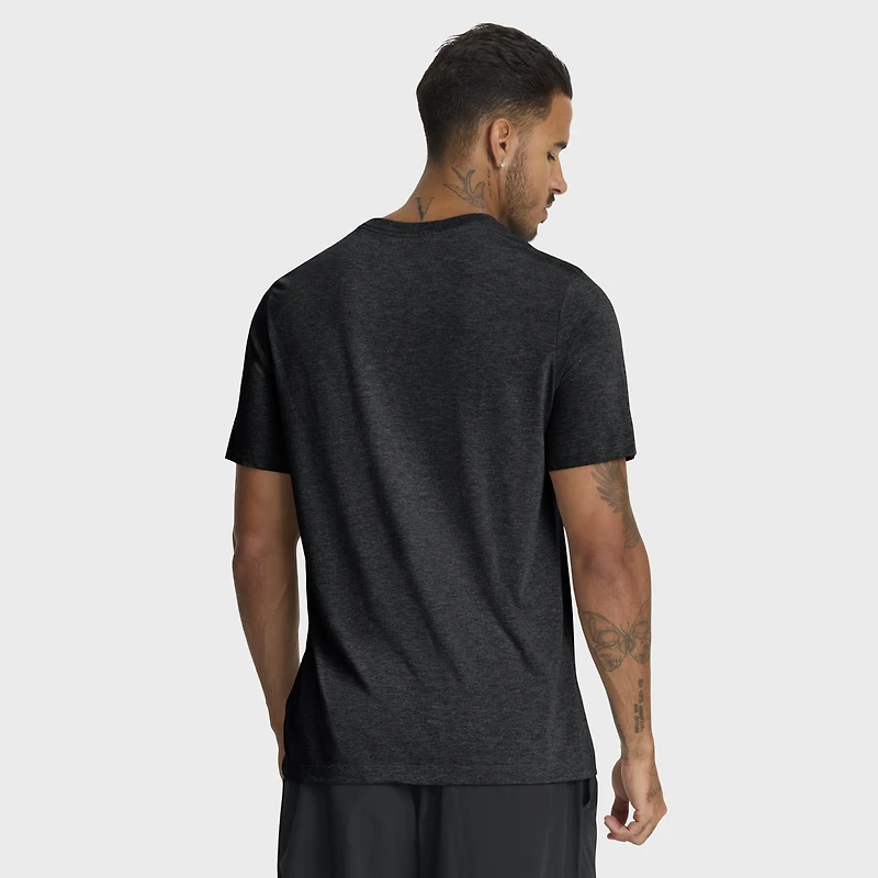 T-shirt Nike Heather Black Tampa Bay Rays Cooperstown Logo Tri-Blend pour homme