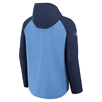 Men's Nike Light Blue/Navy Tampa Bay Rays Authentic Collection Raglan Performance Full-Zip Jacket