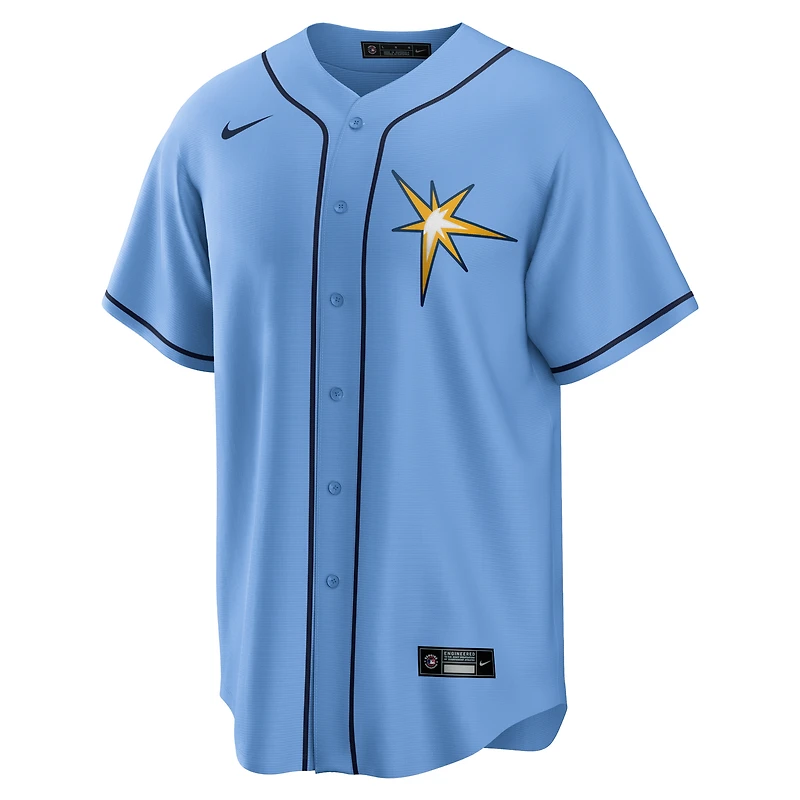 Équipe de réplique alternative des Rays Tampa Bay Nike bleu clair pour homme - Maillot