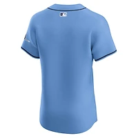 Men's Nike Light Blue Tampa Bay Rays Alternate Vapor Premier Elite Patch Jersey