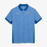 Men's Nike Light Blue Tampa Bay Rays Authentic Collection Striped Victory Dri-FIT Polo