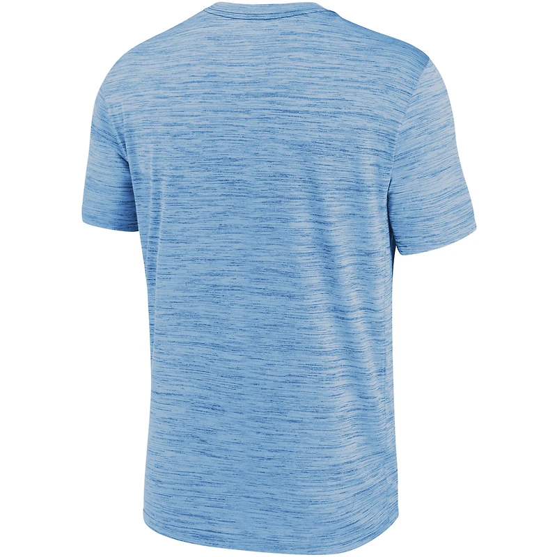 Men's Nike Light Blue Tampa Bay Rays Authentic Collection Velocity Practice Performance - T-Shirt