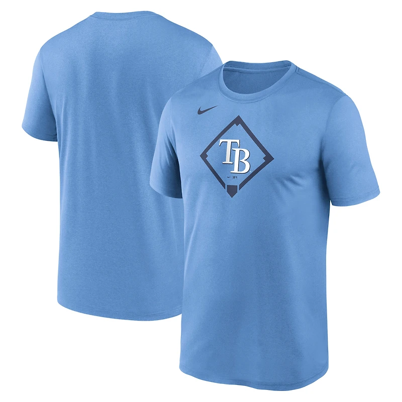 T-shirt Nike Dri-FIT Icon Legend bleu clair pour homme, Tampa Bay Rays